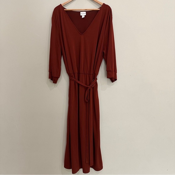 Ava & Viv Midi casual dress 3x - Picture 3 of 10